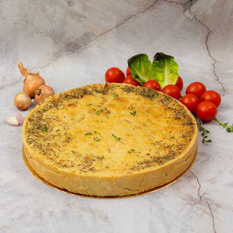 קיש פטריות טבעוני