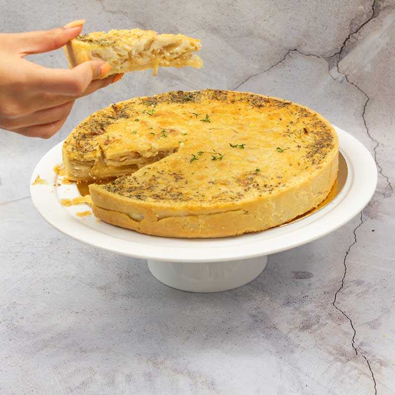 קיש פטריות טבעוני